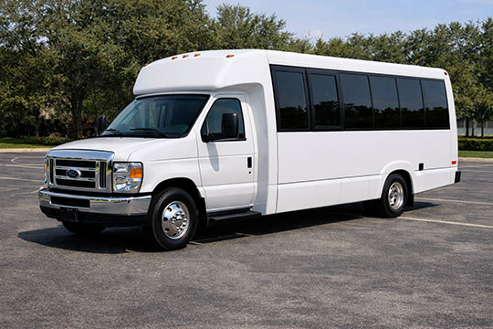 18-passenger minibus available for charter in Asheville, NC